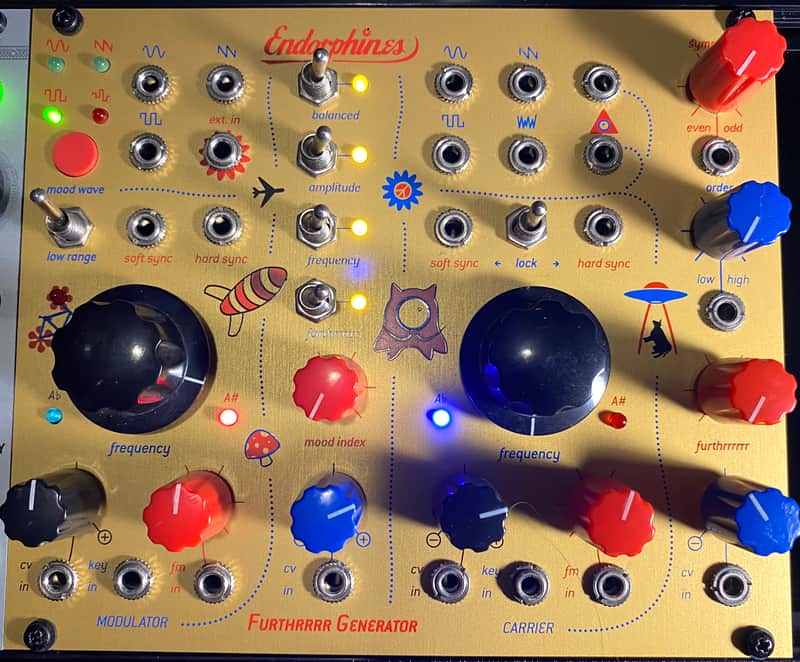 Endorphin.es Furthrrrr Generator Eurorack Synth Module 2010 - Present - Gold Bild 1