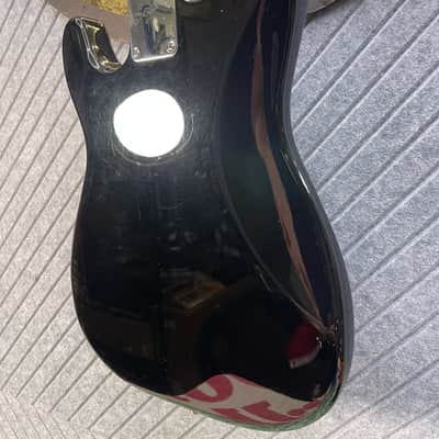 Squier Stratocaster Mini Piano Black KILLER FLAME MAPLE NECK! In-USA Setup and Fret Polish image 11