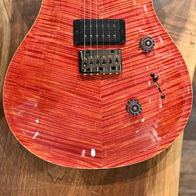 PRS Private Stock #12058 Custom 24 Raspberry Lemon Stripe w/ Reverse Chevron Flame Maple Top image 24