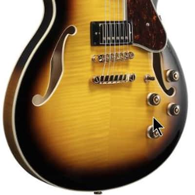 Ibanez AS93FMAYS Hollowbody Electric Guitar (Antique Yellow Sunburst) - No Case image 5