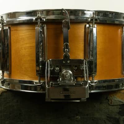 1980s Yamaha Recording Custom 6.5x14 Real Wood Snare Drum SD-065D image 4