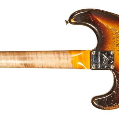 Fender Stratocaster 1959 Reissue (2023) Aged Chocolate 3-Color Sunburst -  Super Heavy Relic image 10