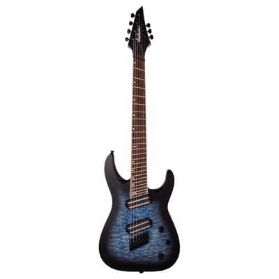 Used Jackson X Series Soloist Arch Top SLATX7Q MS - Trans Blue Burst image 2