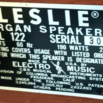 Leslie Model 122 Rotary Speaker Cabinet – Vintage image 3