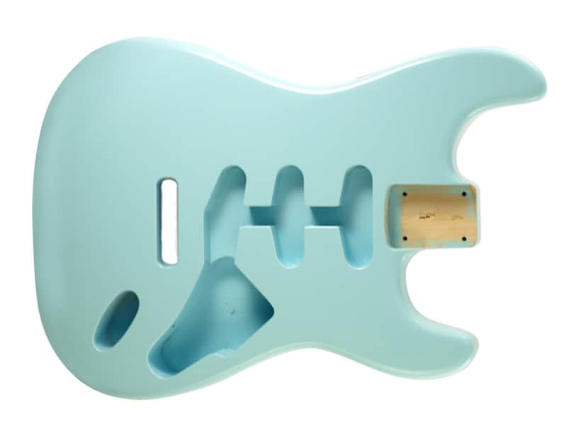 Premium Finished Stratocaster Body Daphne Blue image 1