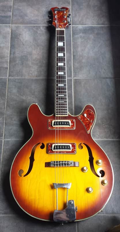 Rare Vintage 1960s Aria Diamond Electric Hollow Body Guitar Made in Japan MIJ Matsumoku image 1