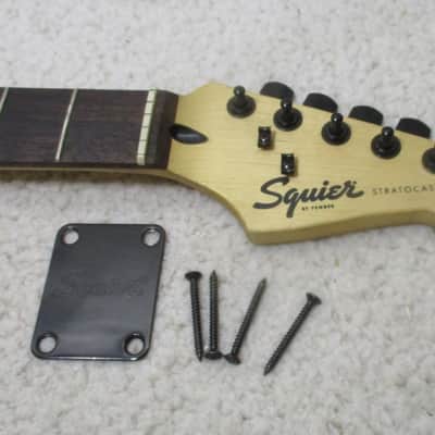 Loaded Stratocaster Neck with Mounting Plate and Screws image 1