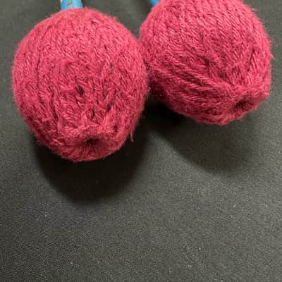VINTAGE Percussion Construction Marimba Mallets, Red-Medium, 1 Pair - VERY GOOD image 6
