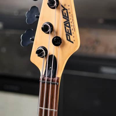 Peavey USA Foundation Electric Bass with Tooled Leather Cover and Hardshell Case - Used image 6