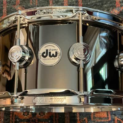 DW Collector's Series Brass 6.5 x 14 inch Snare Drum - Black Nickel image 2