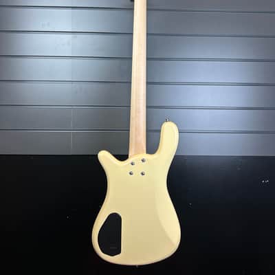 Warwick RB Adam Clayton Signature with EMG Upgrade, in Solid Creme White with Pearloid Pickguard image 3