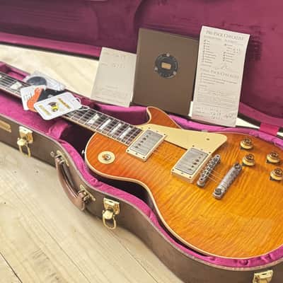Gibson Custom Shop M2M True Historic Murphy Aged Les Paul '59 Reissue Orange Sunset Fade image 11