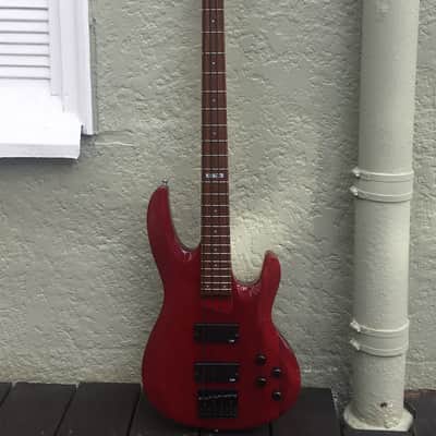 ESP LTD B-104 Red 104 bass image 2