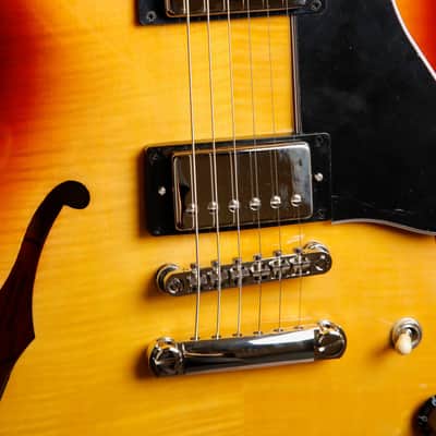 Epiphone ES-335 Figured Raspberry Tea Burst Semi-Hollow Electric Guitar image 5