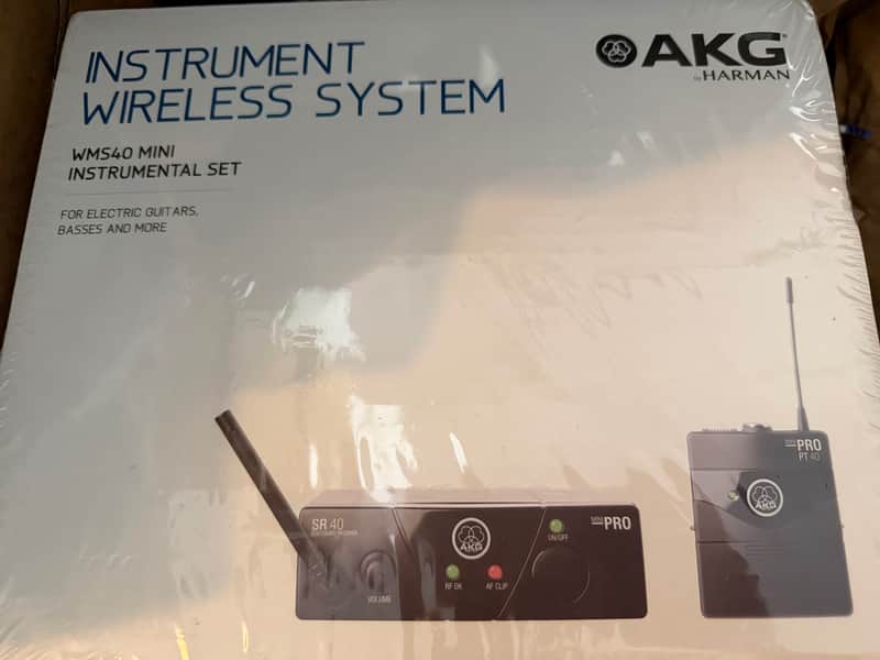 AKG WMS40 Mini Instrumental Set (US25A) Wireless Instrument Bodypack System image 1
