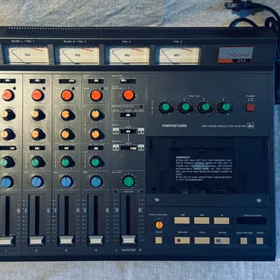 TASCAM 244 Portastudio 4-Track Cassette Recorder 1980s - Brown image 2