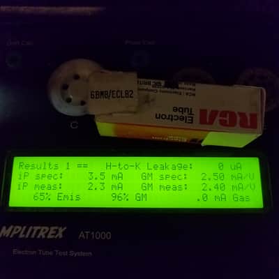 Amperex extremely strong ECL82 tNOS AT1000 TESTED Vacuum Tube Holland Sittard Heerlen 6BM8 triode-pentode 1956-1971 image 2