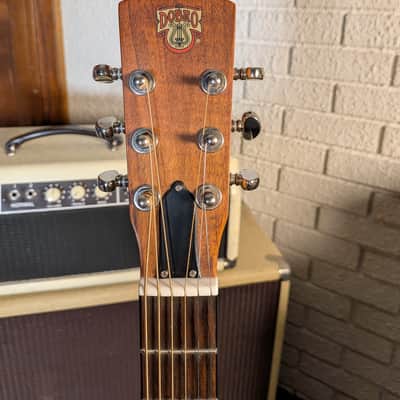 Epiphone Hound Dog Deluxe Acoustic/Electric Round Neck Resonator Guitar - Vintage Brown (2011) image 6