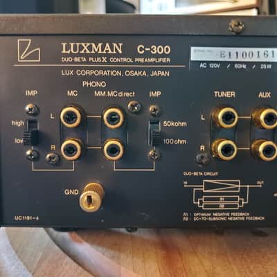 Luxman C-300 Vintage Deluxe Preamp Fully Recapped and Serviced image 5