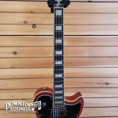 2021 D'Angelico Premier Atlantic Single-Cut Electric Guitar with D'Angelico Gig Bag - Oxblood, 8lbs 4oz image 4