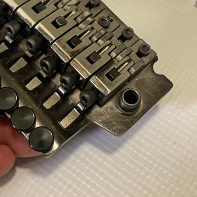 1990's Korean Ibanez RG Series LO-TRS II Cosmo Black Floyd Rose Tremolo Bridge Vibrato & Arm image 14