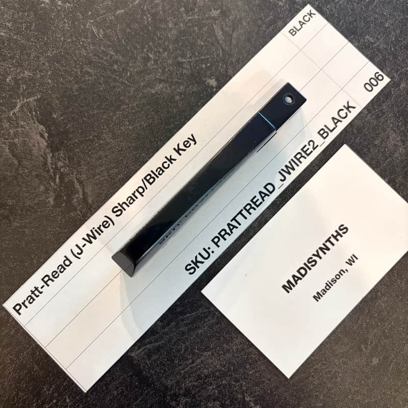ORIGINAL Pratt Read Replacement SHARP/BLACK Key (J-Wire Keybeds) for ARP 2500/2600, Moog Minimoog, Oberheim OBX/OBXa/OB8, Sequential Prophet-5/10, PPG Wave 2.2, EML 500, and more image 1