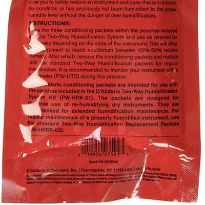 D'Addario Planet Waves HPCP-03 Humidipak 3 Pack Replacement Packets image 2