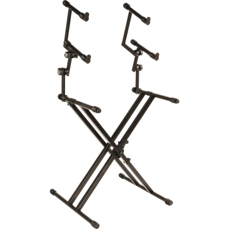 QUIK LOK QL/623 Supporto Professionale per 3 Tastiere con Struttura "X" e Telaio Doppio image 1