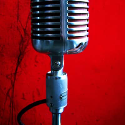 Vintage RARE 1940's Shure 556C dynamic cardioid microphone w Atlas DS-5 stand Elvis image 13