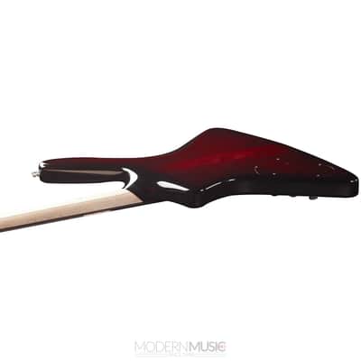 Warwick Custom Shop Reverso Rex Brown Signature Bass, Burgundy Blackburst Transparent High Polish image 7