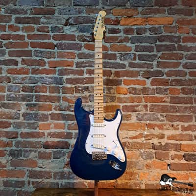 Hamer USA S-Style w/ Duncan Rails & Scalloped Neck (1993 - Cobalt Blue) image 2