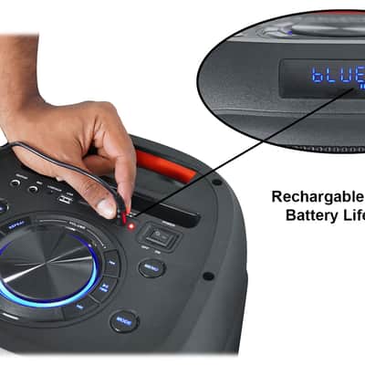 (2) Rockville BASS PARTY 8 Rechargeable Party Speakers w/Bluetooth Wireless Link image 8