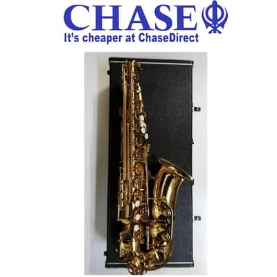 Alto Saxophone Sax - Gold Lacquer Body Only & Hard Case Spare Parts Not Working~ image 9