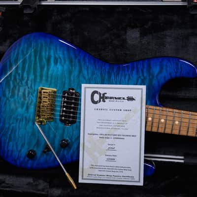 Charvel USA Custom Shop Special Edition Roasted San Dimas HS CT RST Quilted Maple Top Chlorine Burst 2024 w/OHSC (B-Stock) image 11