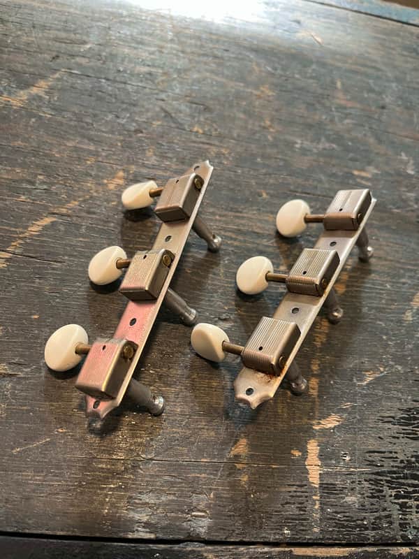 Kluson Vintage tuners with new white buttons  1953-1956 - NI image 1