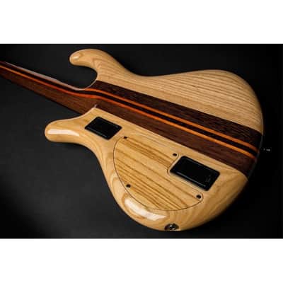 Mayones Patriot 5 V-Frets 5-String Multi-Scale Bass Guitar (Trans Jeans Black 3-Tone Blue Burst Out) image 17