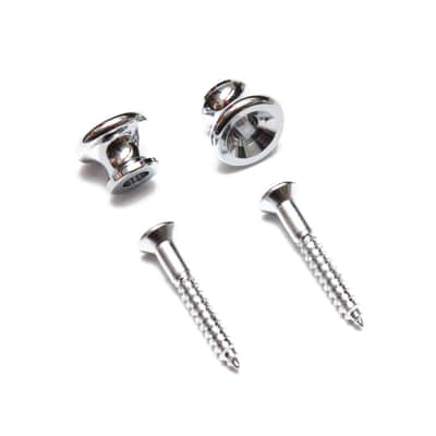 Gotoh EP-B1 Gibson Rounded Style Strap Buttons Set of 2 (Chrome)