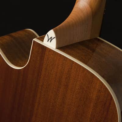 Washburn WD7SCE Harvest Series Solid Sitka Spruce Mahogany Cutaway 6-String Acoustic-Electric Guitar image 5