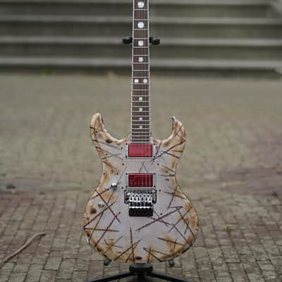 ESP E-II RZK-I Burnt Left Handed Signature - Distressed &amp; Burnt - Lefty(2) image 14
