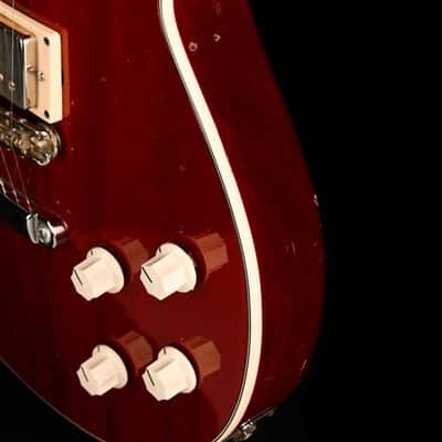 Vintage 1976 Hagstrom Swede Cherry Red Translucent With Case image 11