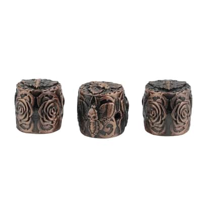 3pcs Red Bronze Guitar and Bass Butterfly Control Knobs Set image 3
