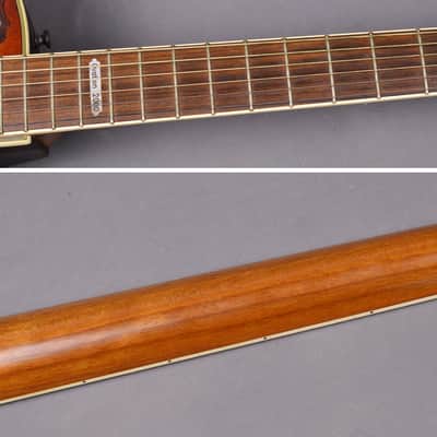 RARE Ovation CS 2000 Celebrity Deluxe Limited Edition Cherry Sunburst Flame Birdseye Maple ~MINT Top~ Elite image 15