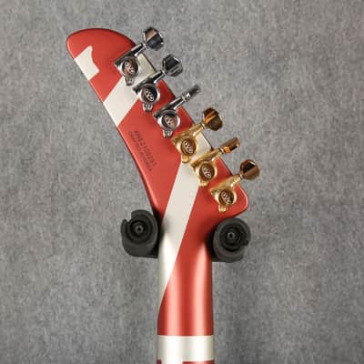 EVH Striped Series Shark Guitar - Burgundy with Silver Striped - 2nd Hand image 5