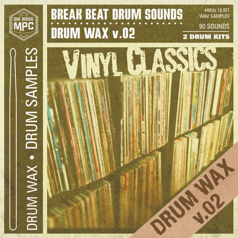 Drum Break Samples “Drum Wax v.02” Vinyl Classics | USB Flash Drive image 1