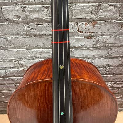 Artisan Strings Bravura Model 300 4/4 Cello 2006 Natural Finish w/ Original Gig Bag - Poor Condition, Cracked Wood image 7