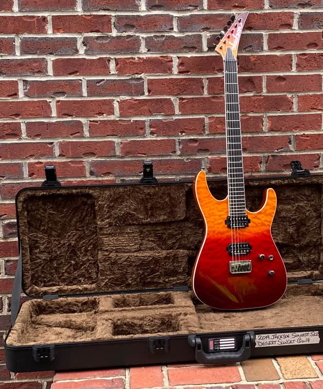 Jackson Pro Series SL2Q NECK THRU Soloist 2019 - Desert Sunset Sky - GATOR TSA HARDSHELL CASE image 1