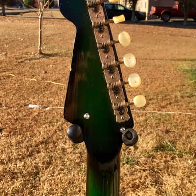 Vintage Teisco Kimberly Apollo Green Burst 4 Pickup Version image 9