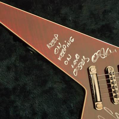 ESP Gus G Signature – Made in Japan – Personally Owned by Gus G – Signed by Gus G & Ozzy Osbourne image 4