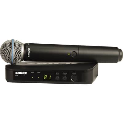 Shure BLX24/B58 Wireless Handheld Microphone System with Beta 58A Capsule (J11: 596 to 616 MHz) image 2