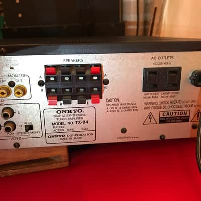 Onkyo TX-84 Quartz Synthesized Tuner Amplifier 1987 Black image 6